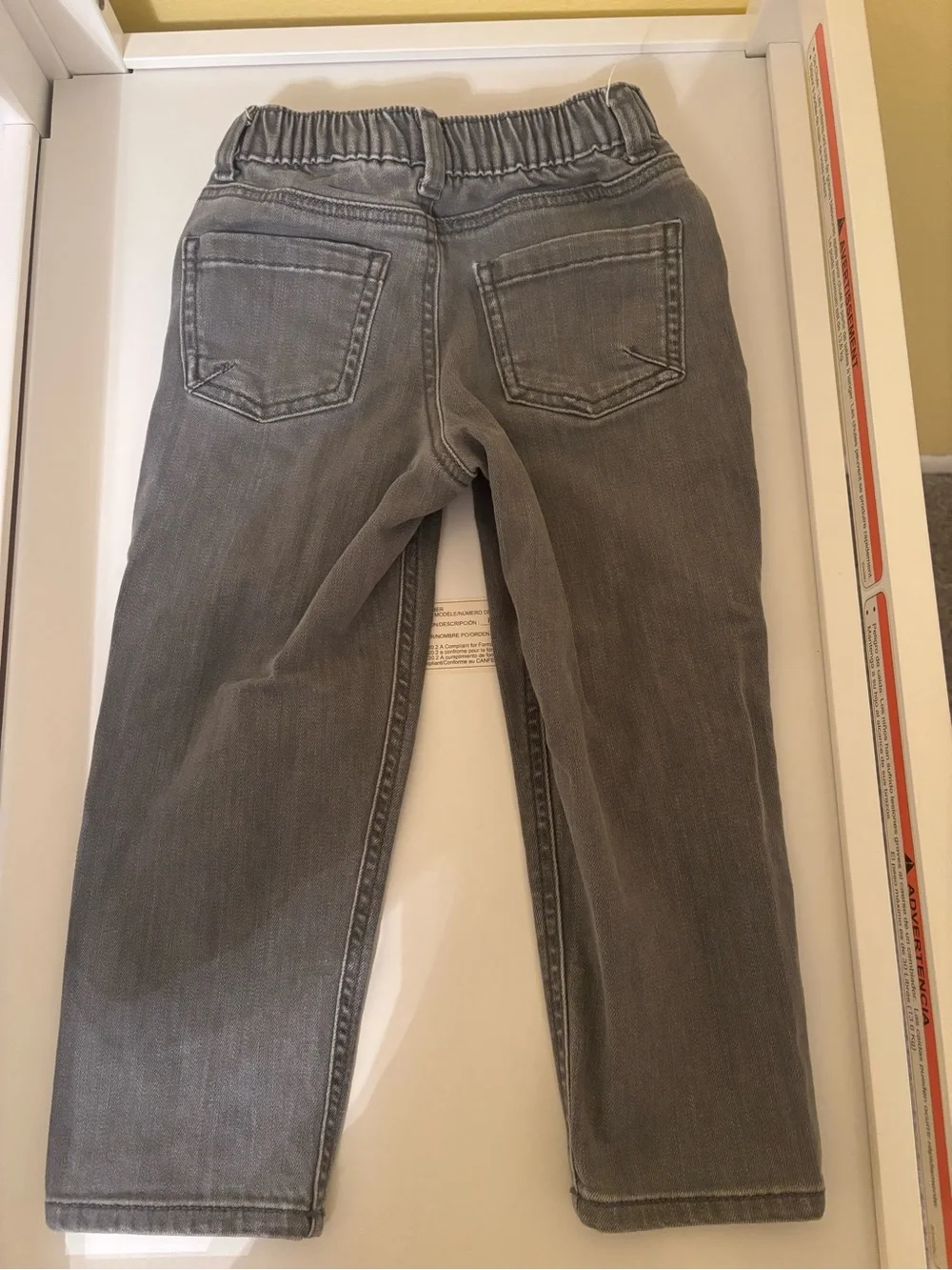 Toddler Boy Gray Straight-Leg Jeans